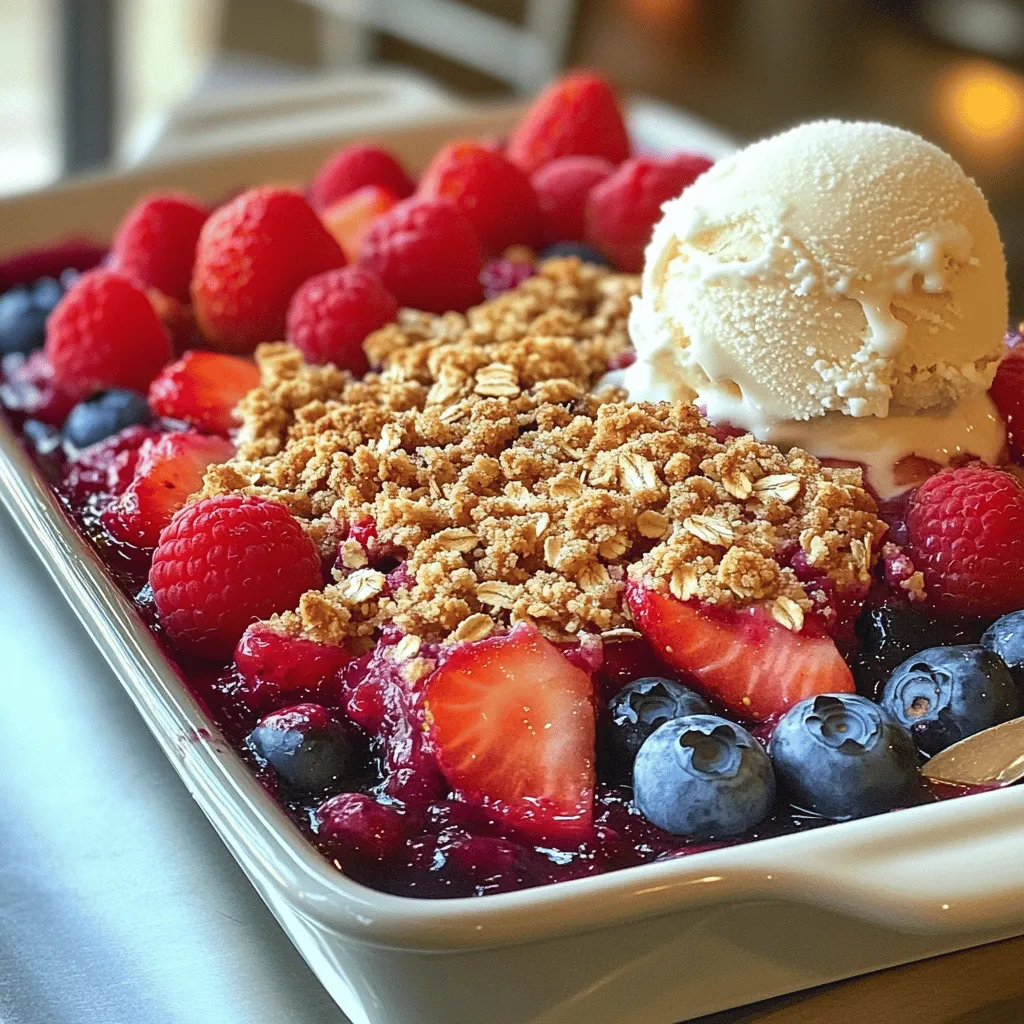 Mixed Berry Crisp Simple and Tasty Dessert Recipe