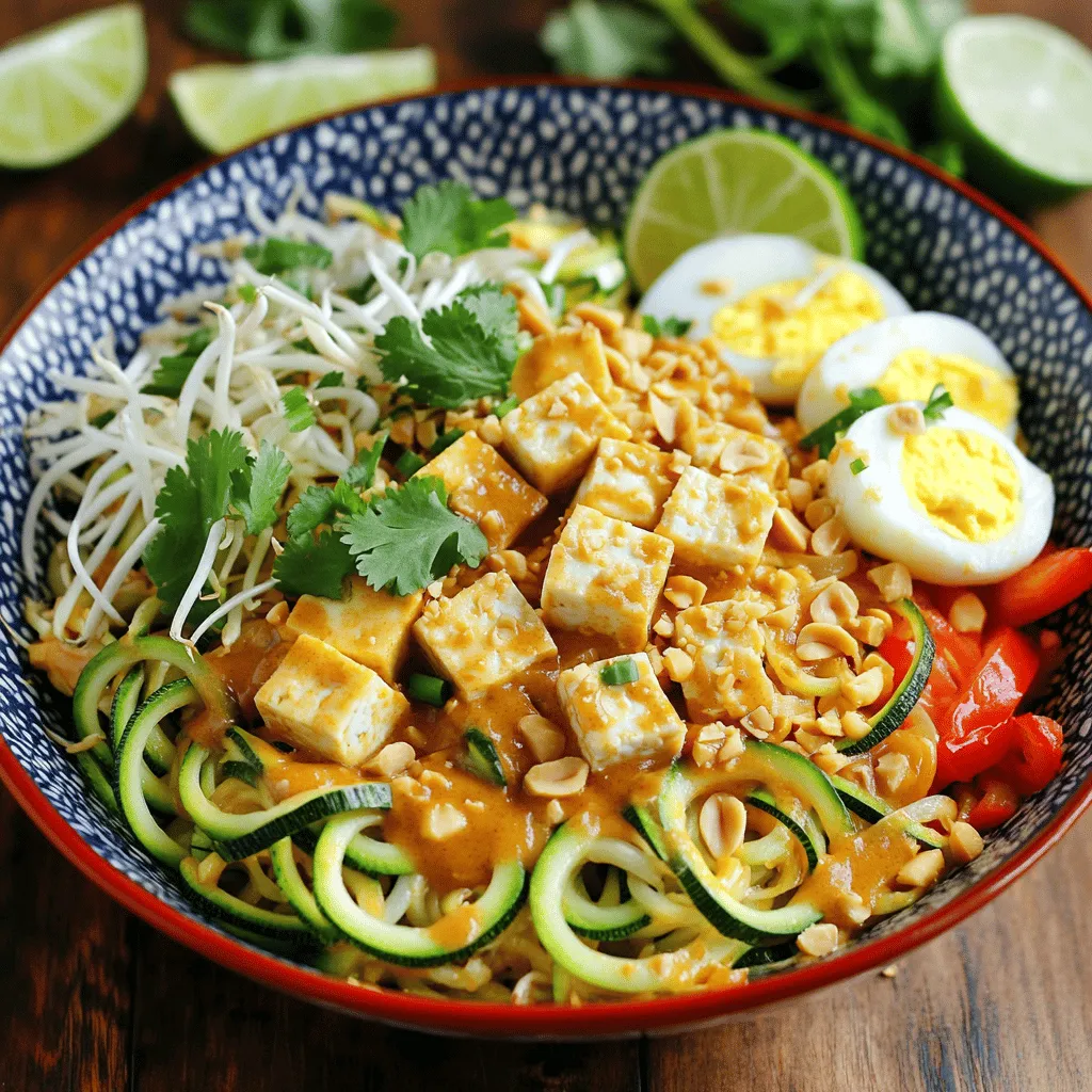 Zucchini Noodle Pad Thai Flavorful and Healthy Dish