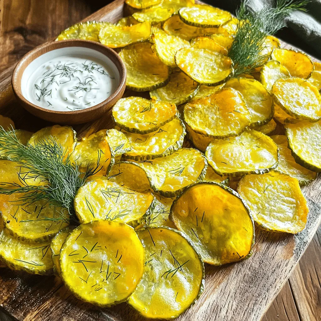 Air Fryer Crispy Dill Pickle Chips Tasty Snack Recipe