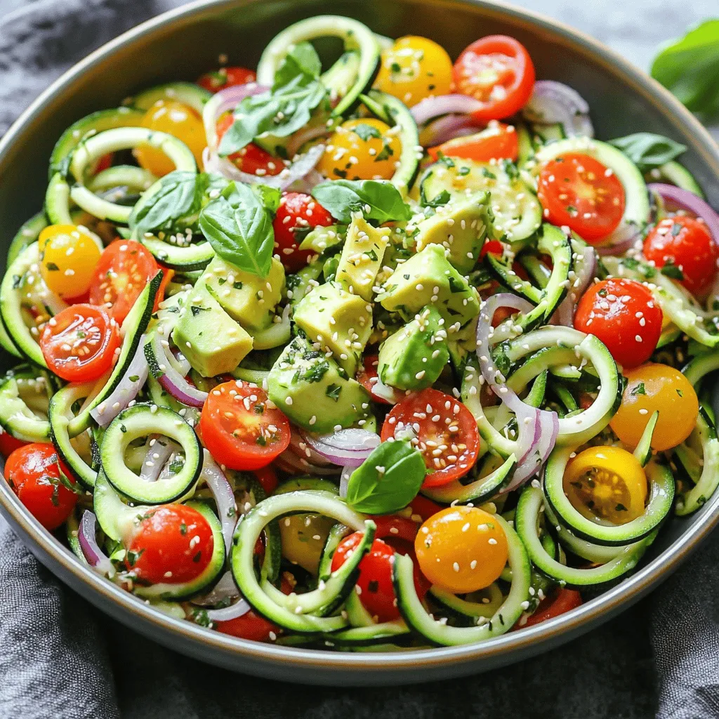 Zucchini Noodle Salad Fresh and Flavorful Recipe
