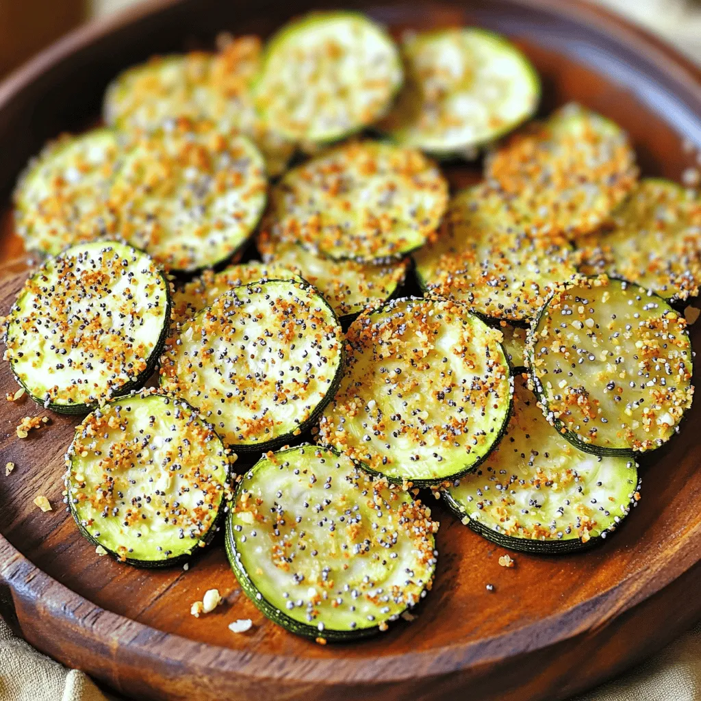 Air Fryer Everything Bagel Zucchini Chips Crispy Snack