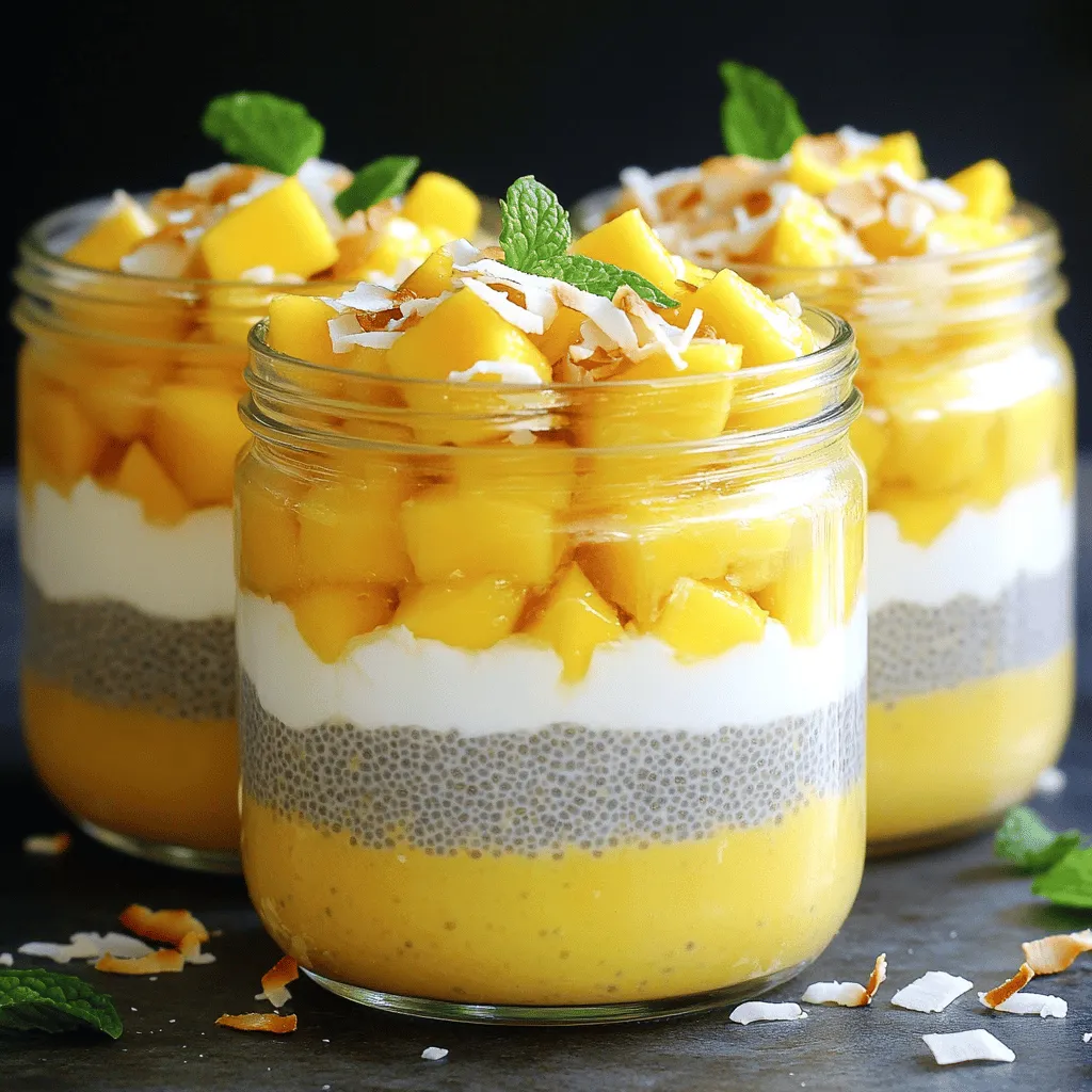 Mango Coconut Chia Pudding Fresh and Tasty Delight