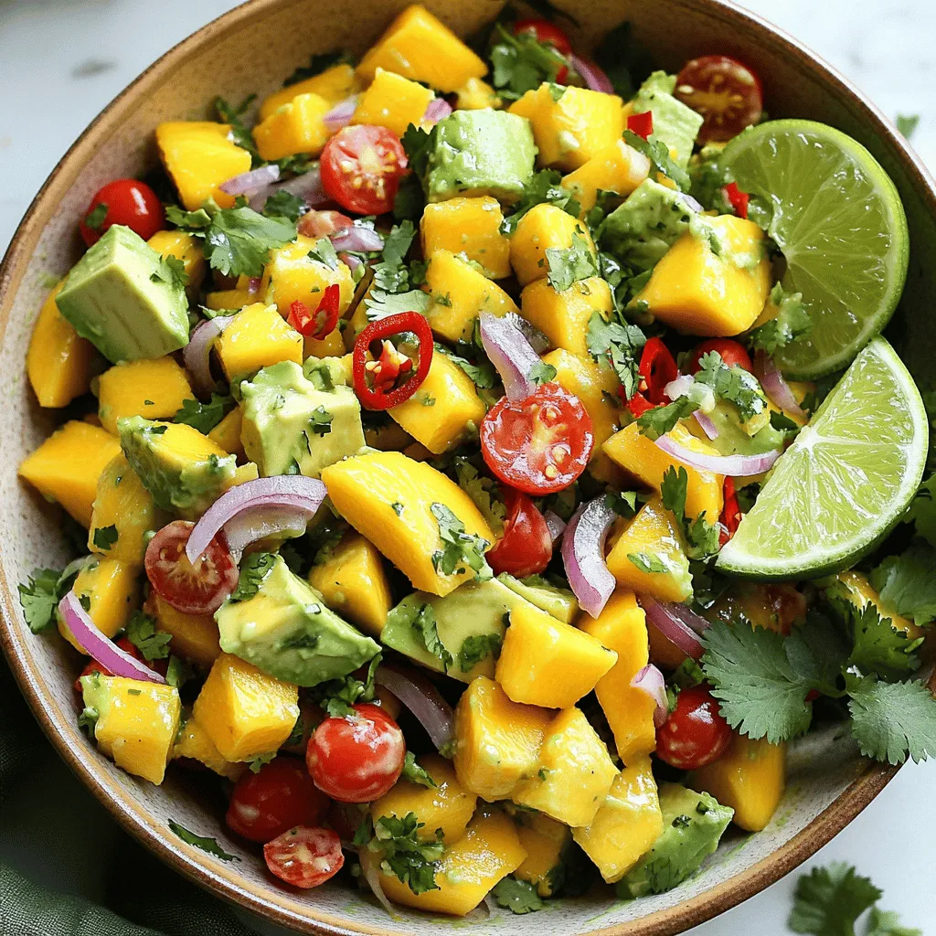 Mango Avocado Salad Fresh and Flavorful Delight