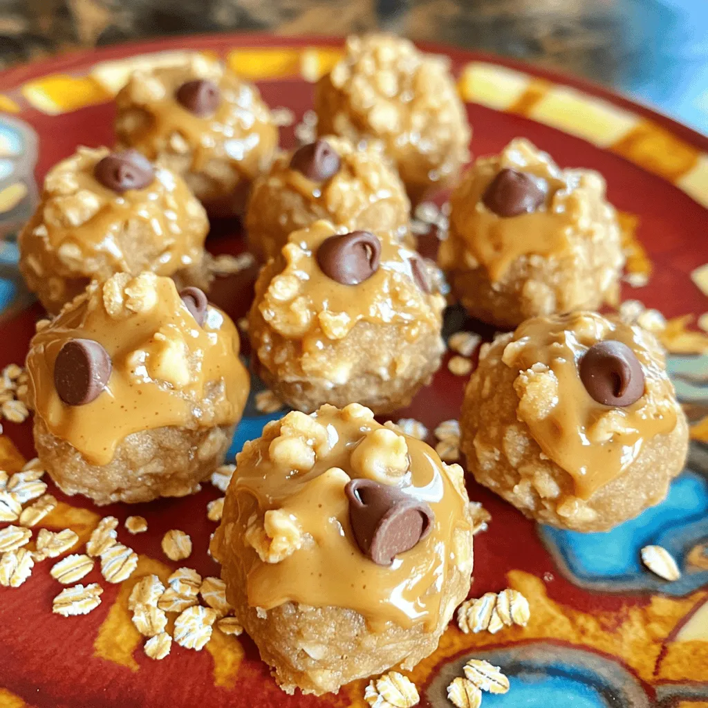 No-Bake Peanut Butter Oat Cookie Dough Delight