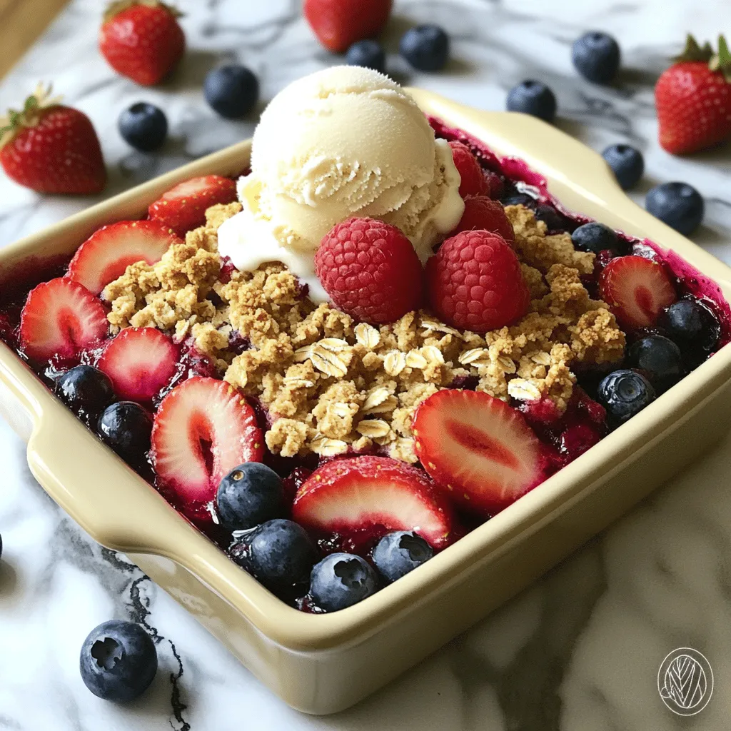 Triple Berry Crisp Delightful and Easy Dessert Recipe
