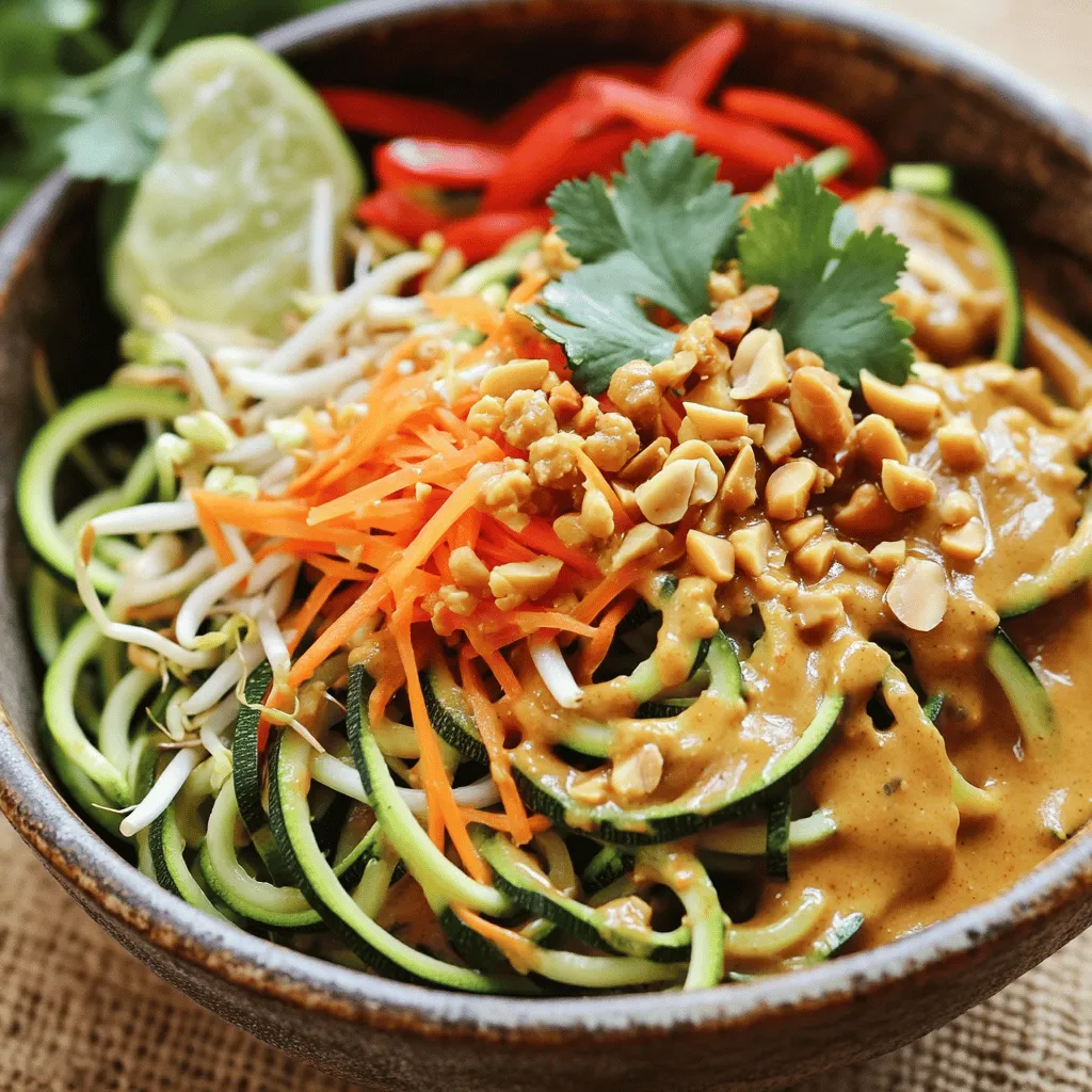Zucchini Noodle Pad Thai Flavorful and Healthy Dish