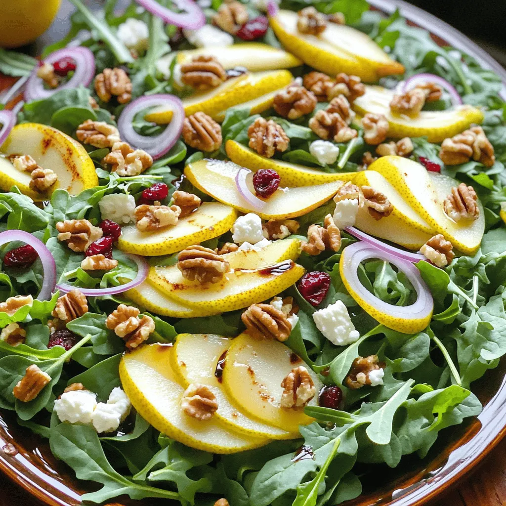 Pear Walnut Salad with Feta Fresh and Healthy Delight