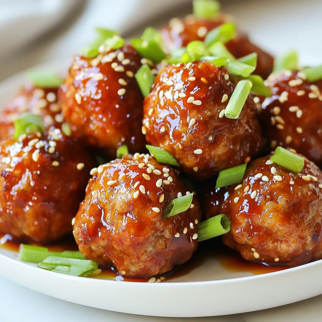Honey Sriracha Glazed Meatballs Tasty and Easy Recipe
