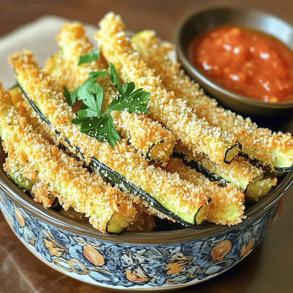Crispy Parmesan Zucchini Fries Flavorful and Easy Snack