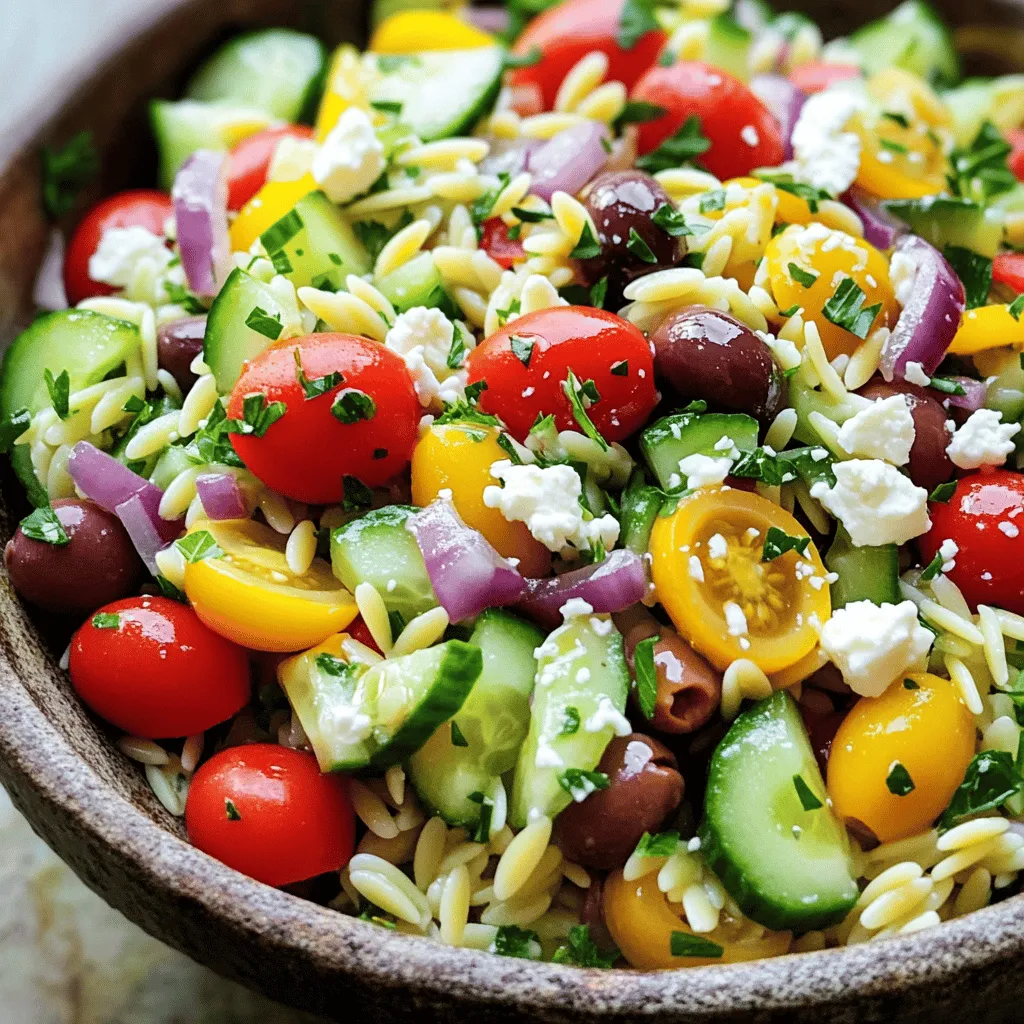 Greek Orzo Salad with Feta Fresh and Flavorful Meal