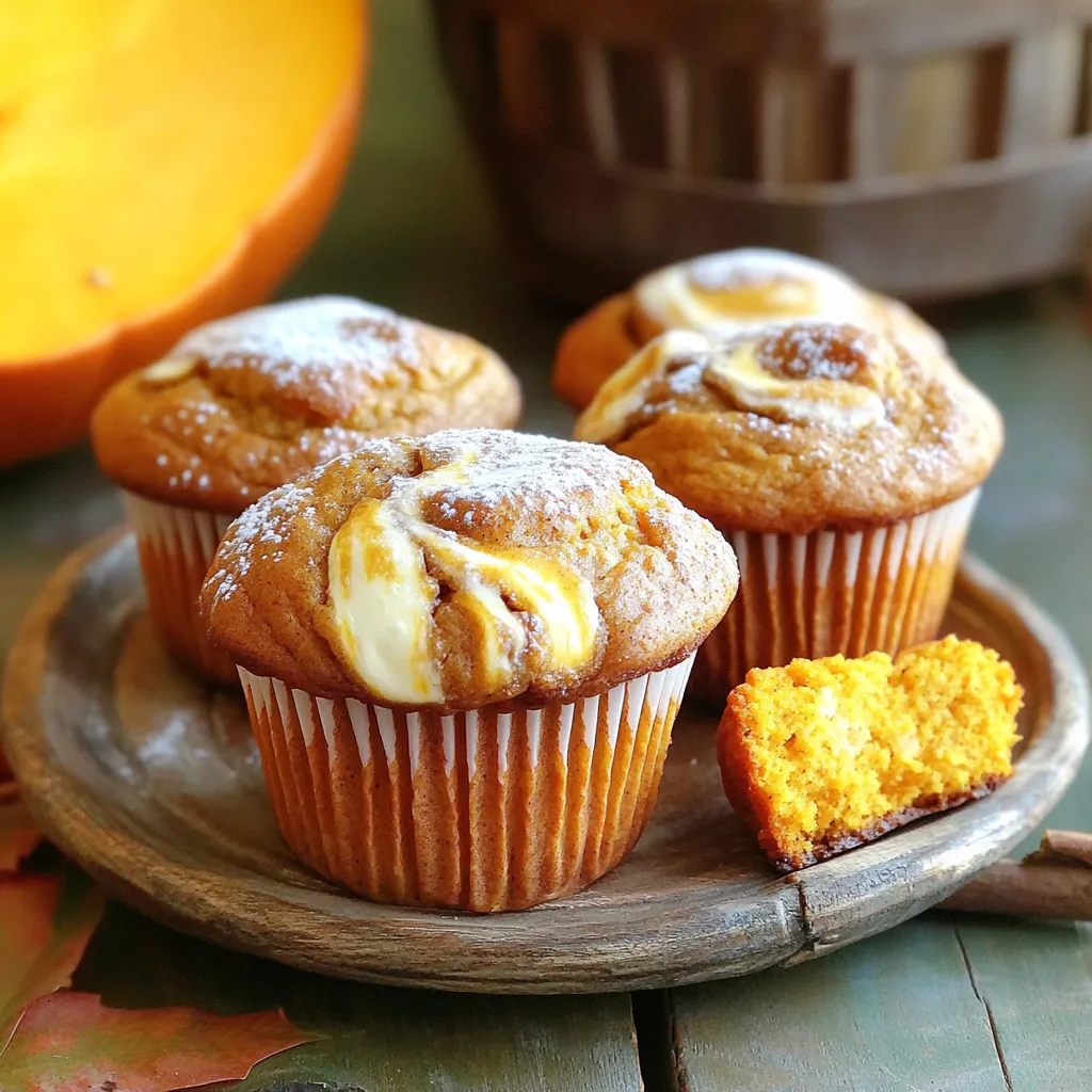 Pumpkin Cream Cheese Swirl Muffins Irresistible Treat