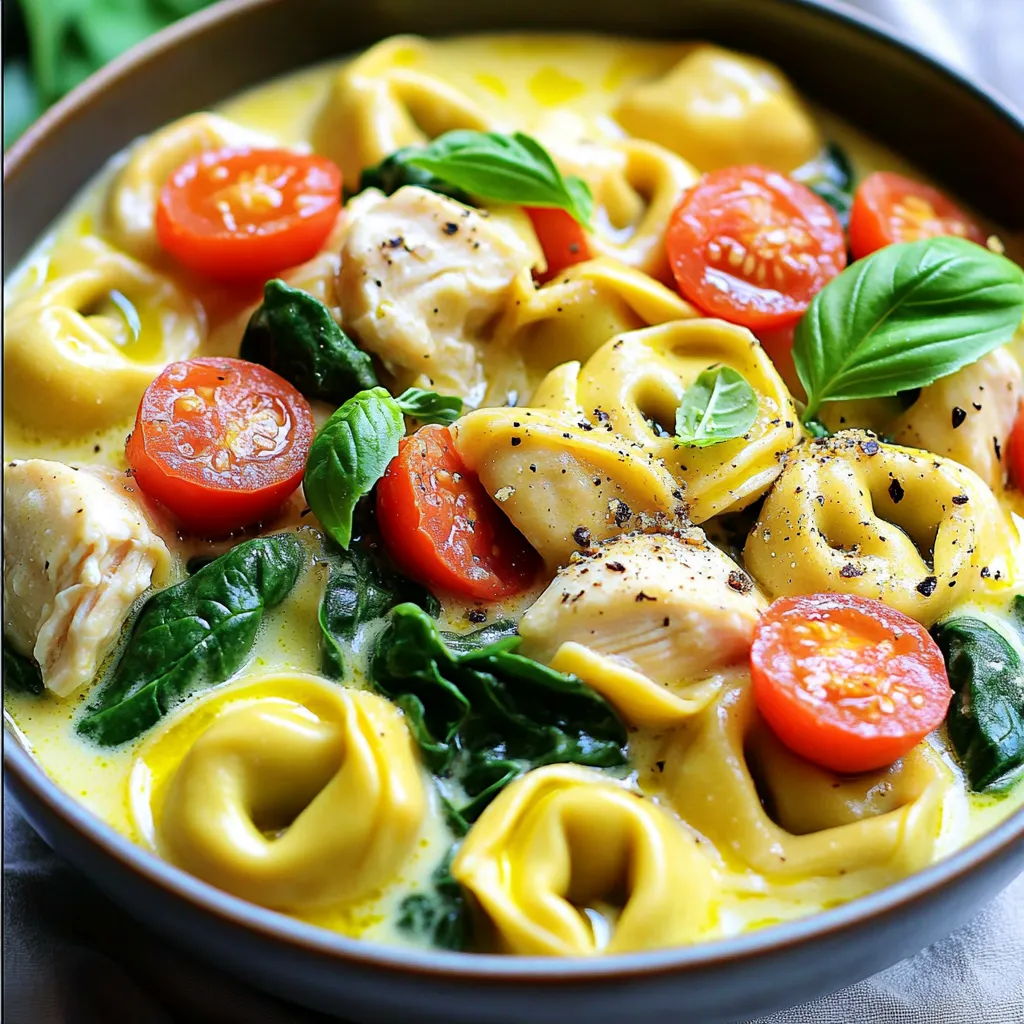 Instant Pot Creamy Chicken Tortellini Flavor Boost