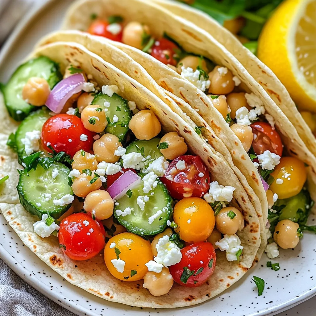 Mediterranean Chickpea Salad Wraps Fresh and Simple Meal