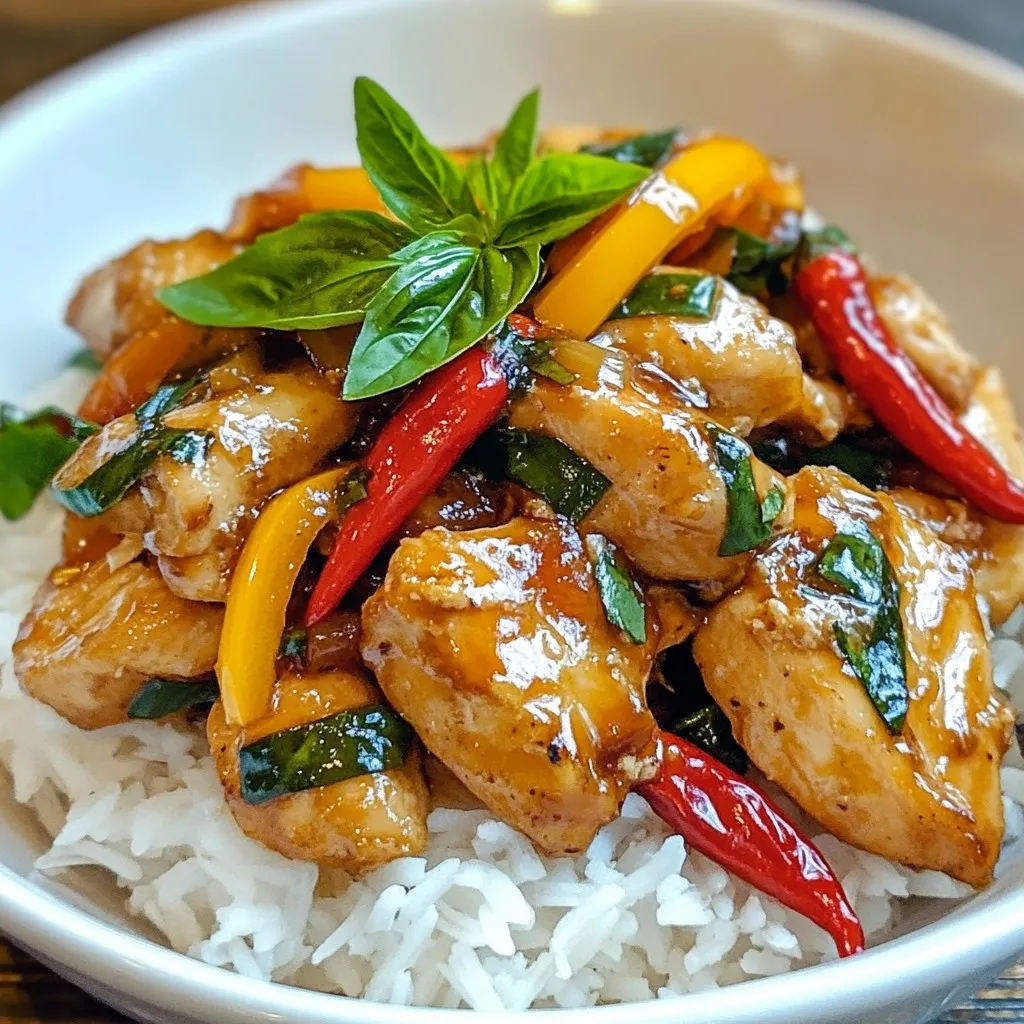 Thai Basil Chicken Flavorful and Easy Stir-Fry Recipe