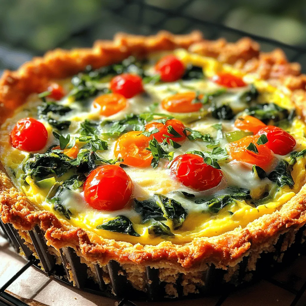 To make a Spring Hash Brown Crust Quiche, gather these simple ingredients: