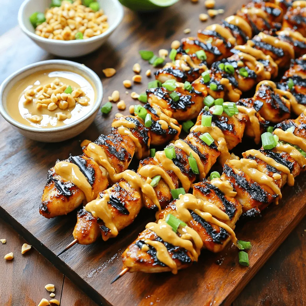 Thai Peanut Chicken Skewers Simple and Tasty Meal