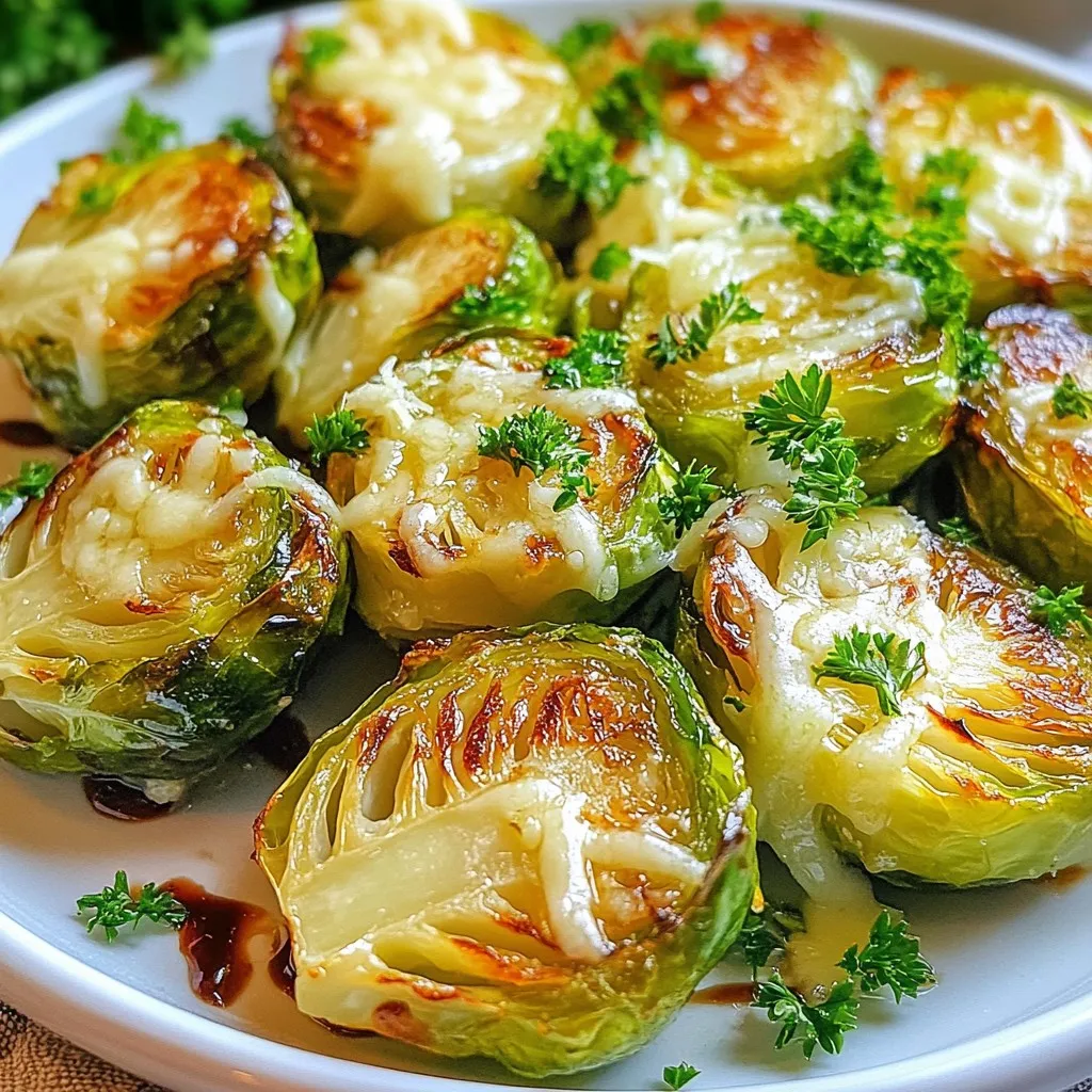 Garlic Parmesan Brussels Sprouts Crispy and Flavorful