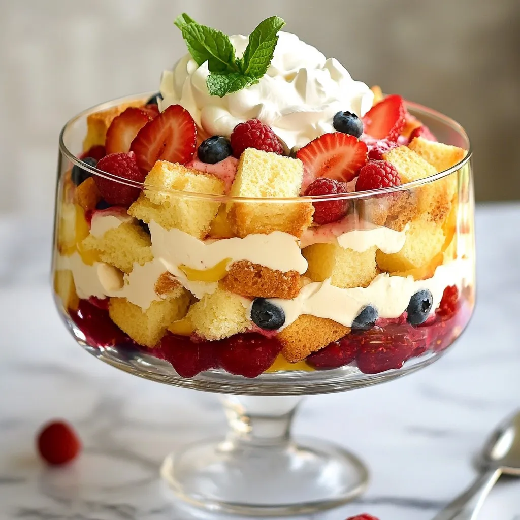 Summer Berry Trifle Delightful and Simple Recipe