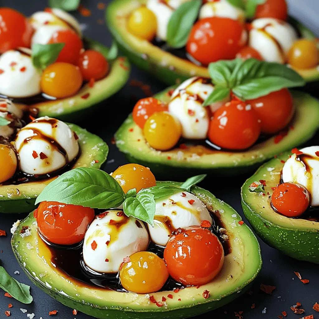 Caprese Stuffed Avocados Flavorful and Fresh Treat