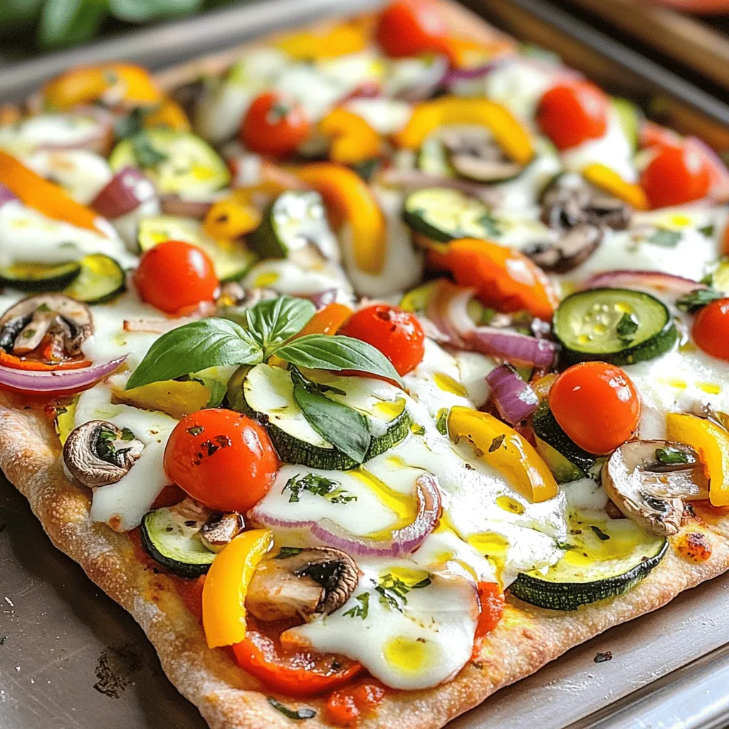 Veggie Lovers Flatbread Pizza Easy and Tasty Recipe