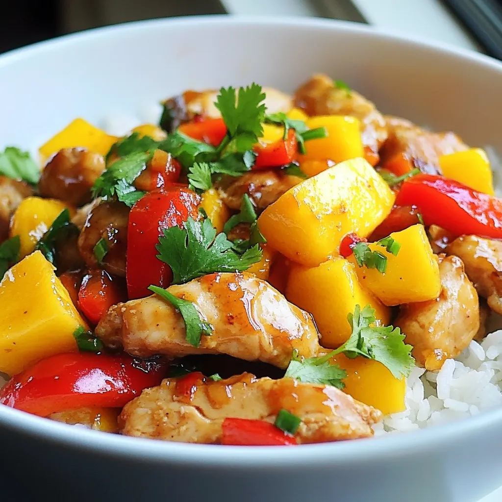 Spicy Mango Chicken Stir Fry Flavorful Dinner Delight