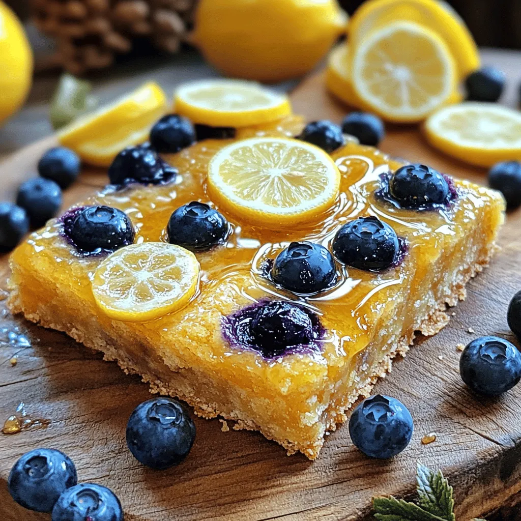 Lemon Blueberry Breakfast Bars Tasty and Nutritious Snack