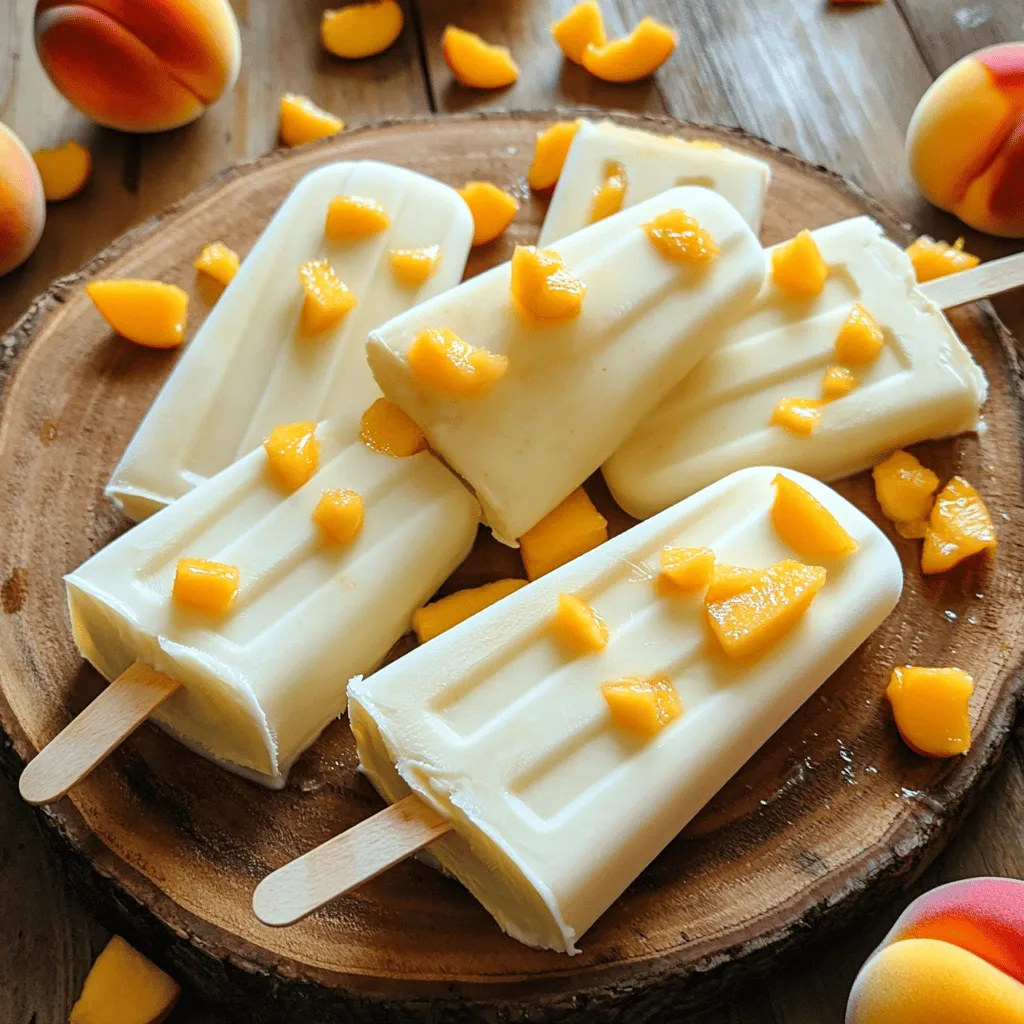 Easy Peach Yogurt Popsicles Simple and Delightful Treat