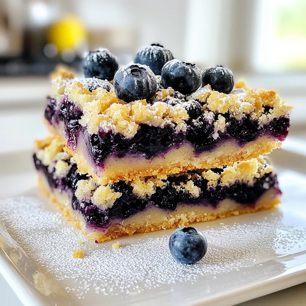 Blueberry Crumble Bars Delightfully Simple Recipe