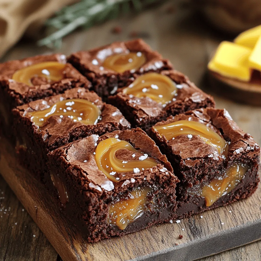 Fudgy Salted Caramel Brownies Decadent Chocolate Treat