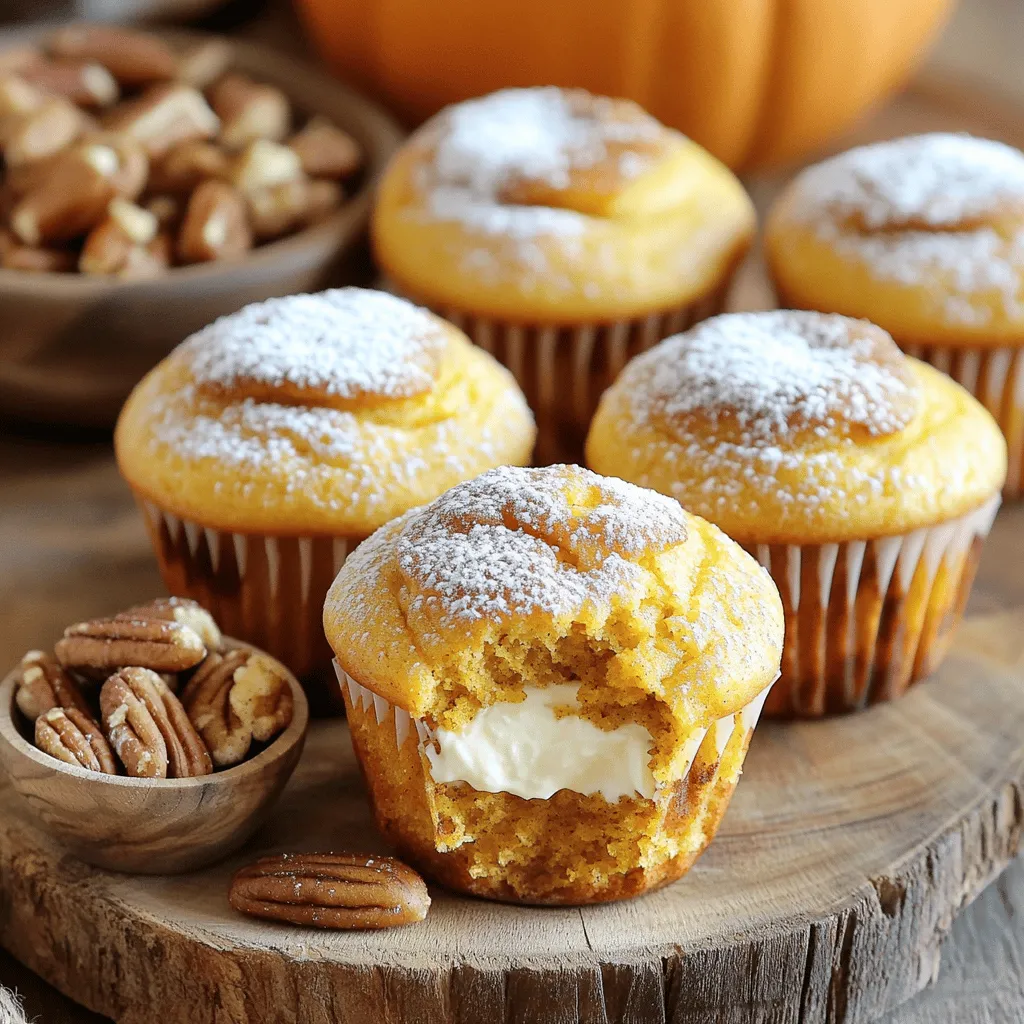 Pumpkin Cream Cheese Stuffed Muffins Delightful Treat