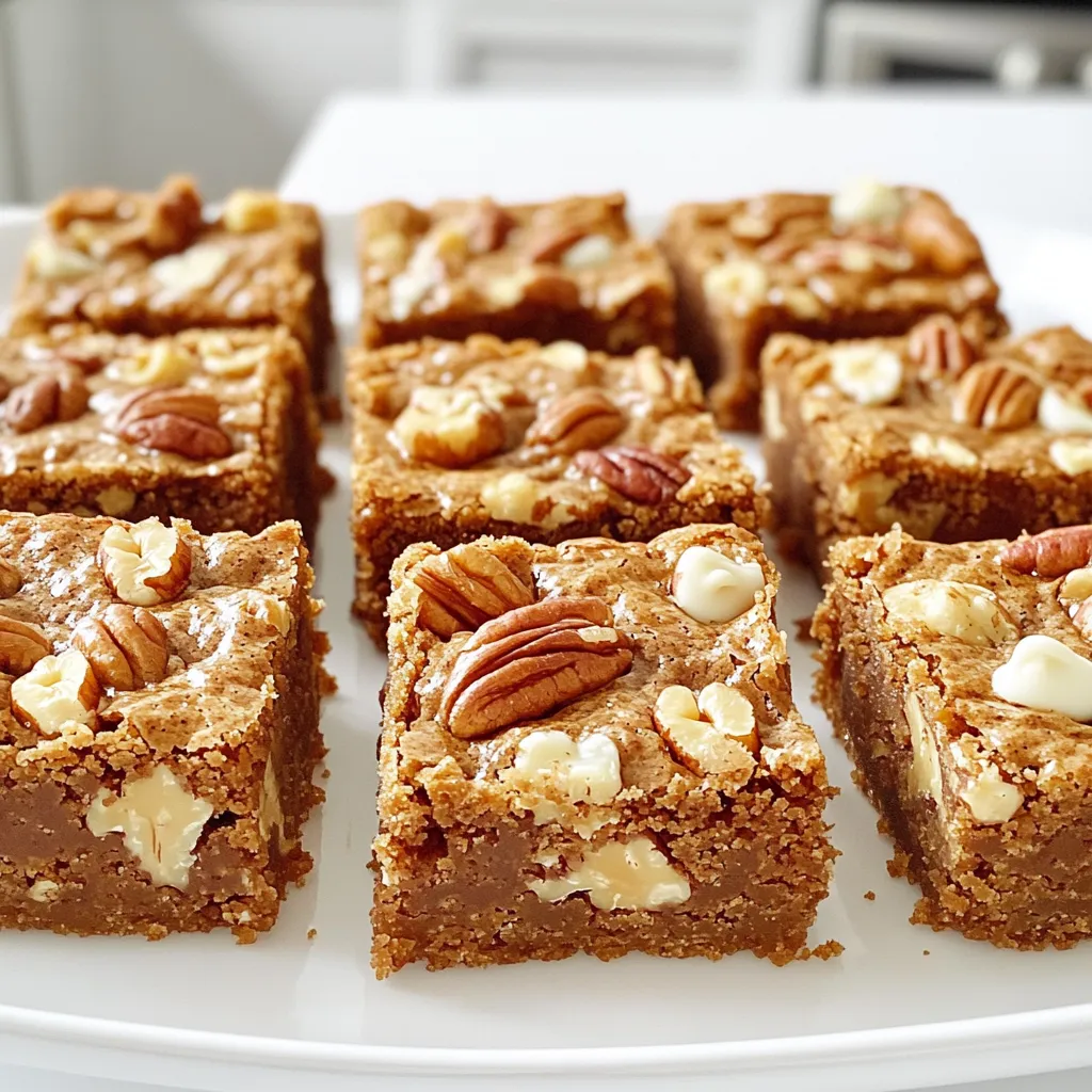 Maple Pecan Blondies Tasty and Simple Dessert Recipe