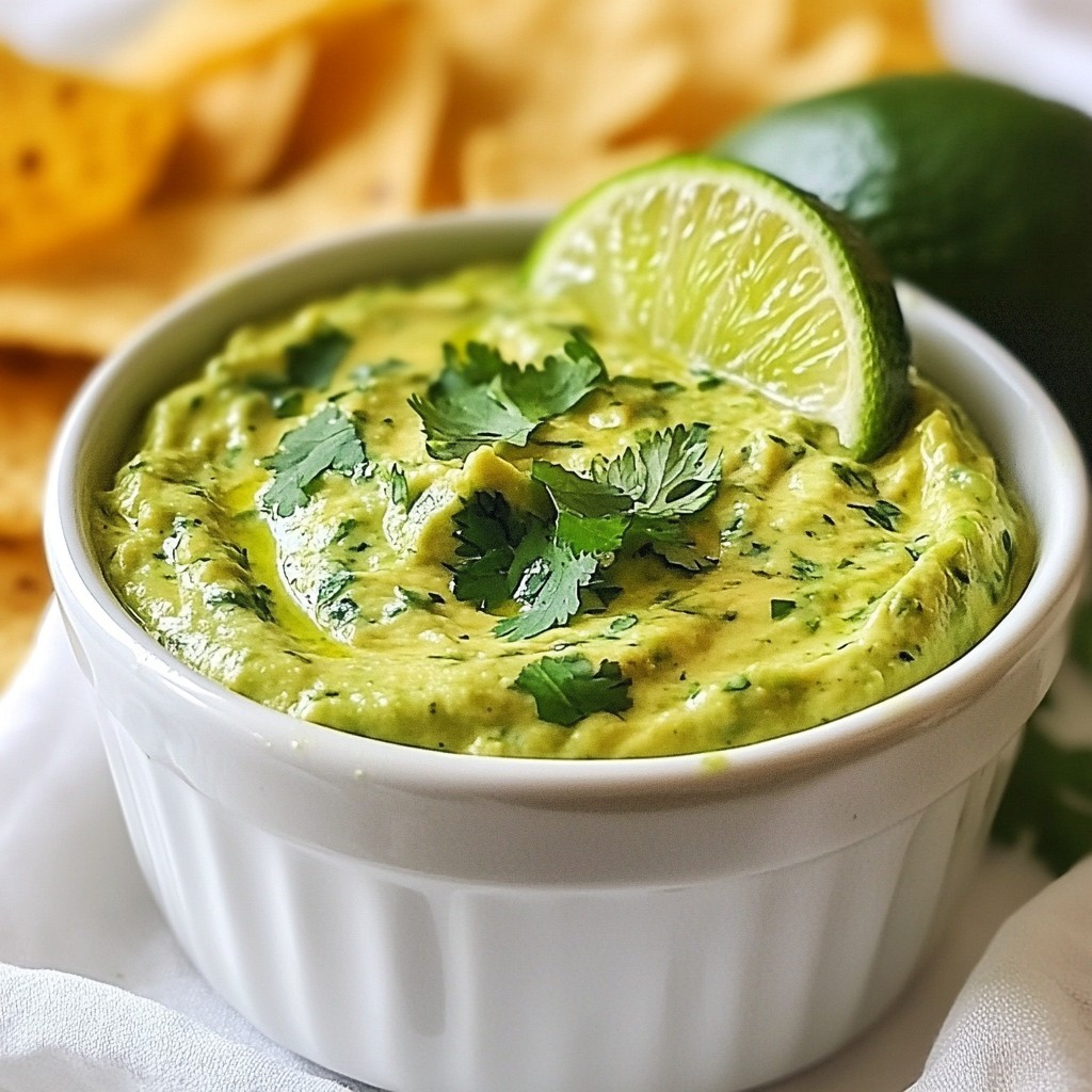 Avocado Cilantro Lime Dip Fresh and Flavorful Treat