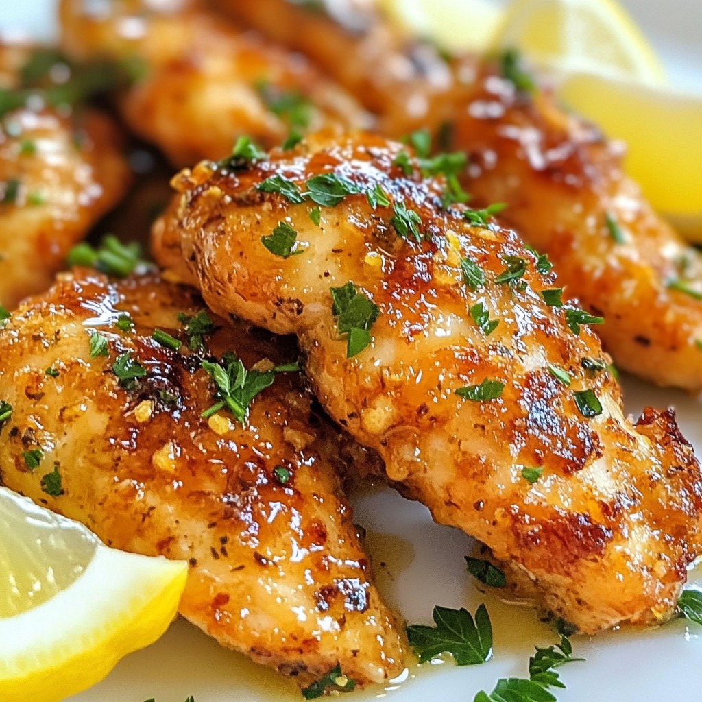 Savory Dinner Garlic Butter Chicken Tenders Recipe