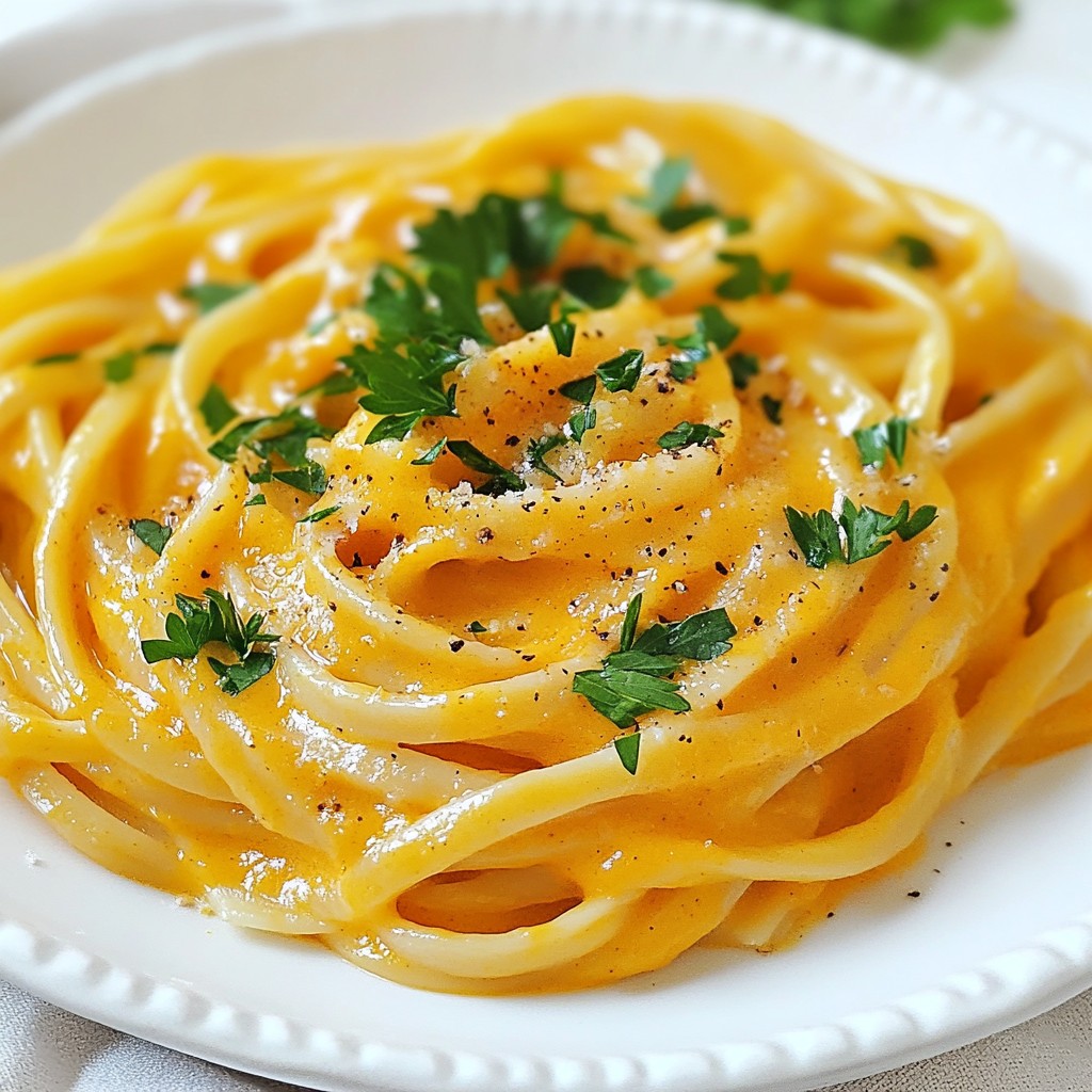 Vegan Pumpkin Alfredo Creamy and Flavorful Sauce