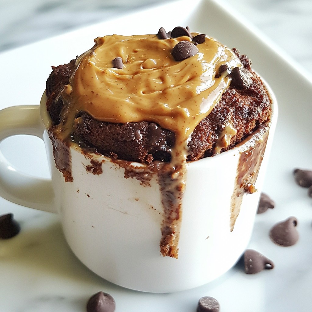 Chocolate Peanut Butter Mug Cake Rich and Simple Treat