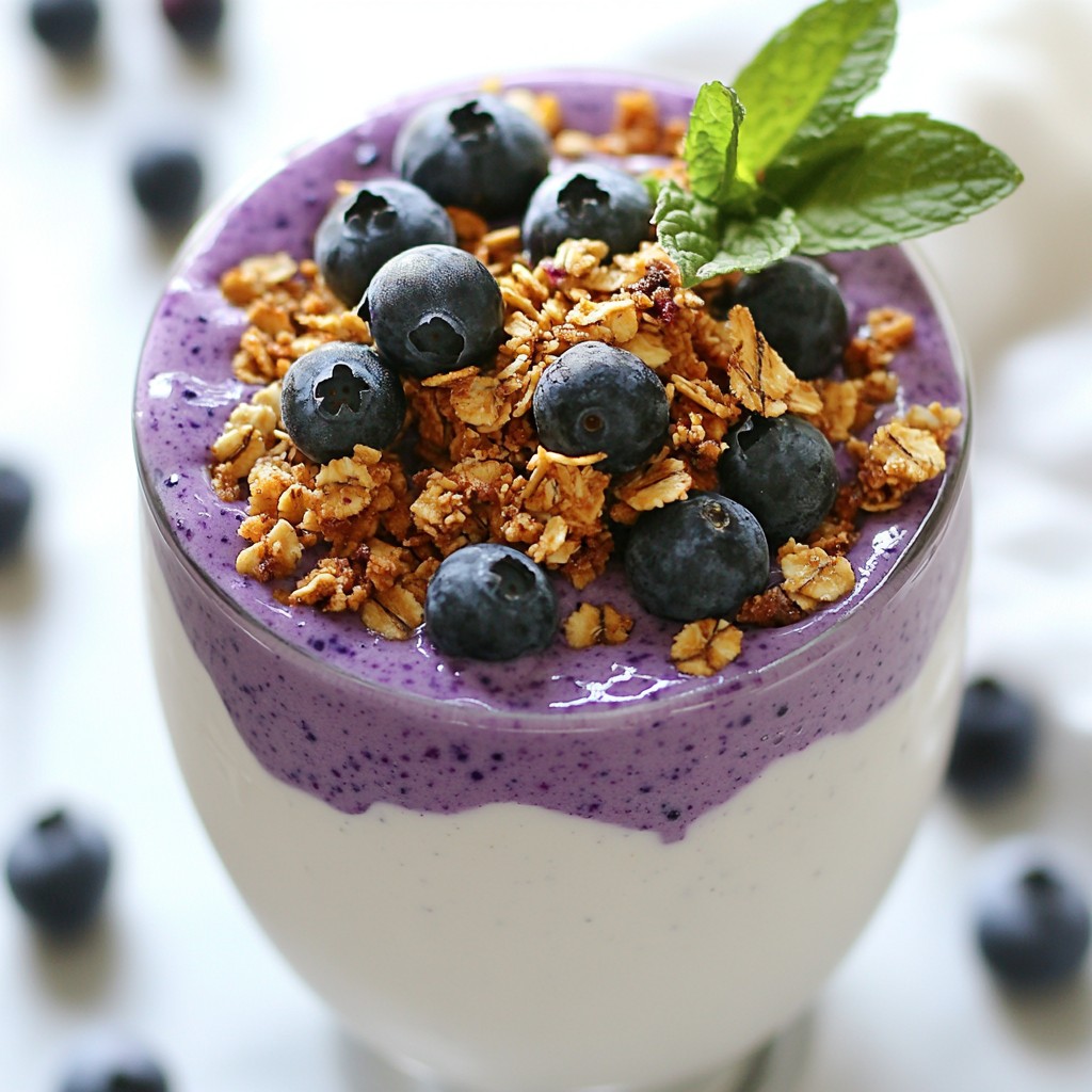 Blueberry Cheesecake Smoothie Rich and Creamy Treat