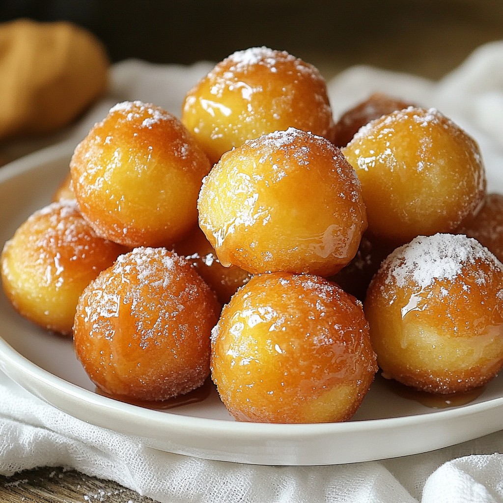 Maple Glazed Donut Holes Delightfully Sweet Treat
