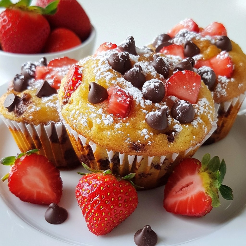 Strawberry Chocolate Chip Muffins Delightful and Easy