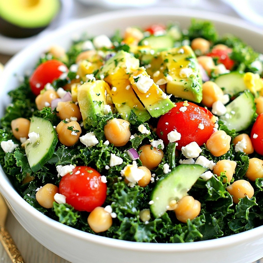Nutritious Dinner Kale and Chickpea Salad Recipe