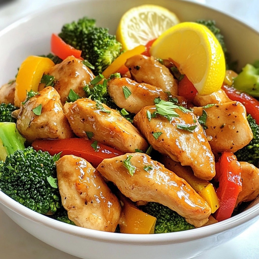Savory Dinner Lemon Herb Chicken Stir Fry Recipe