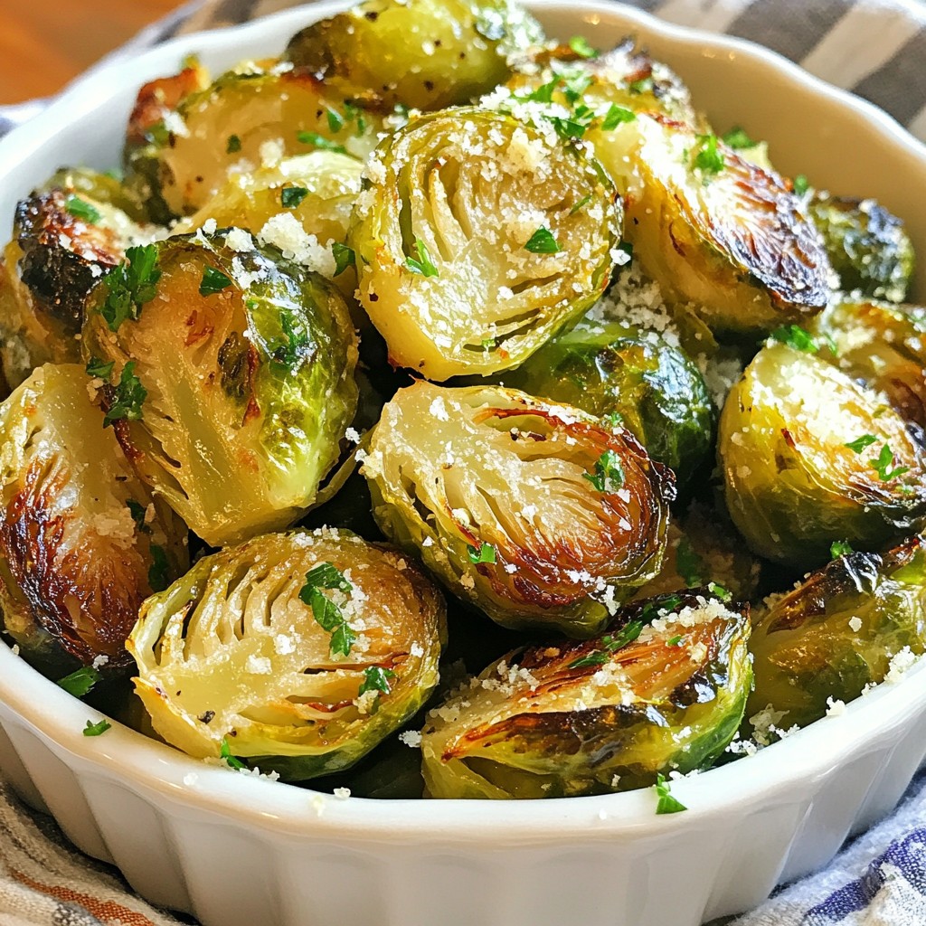 Lemon Herb Roasted Brussels Savory and Simple Dish