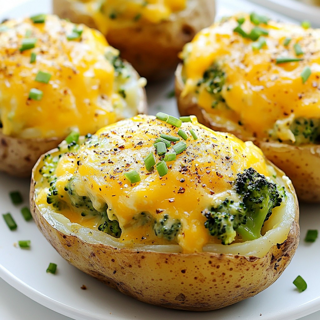 Cheesy Broccoli Stuffed Potatoes Savory and Comforting