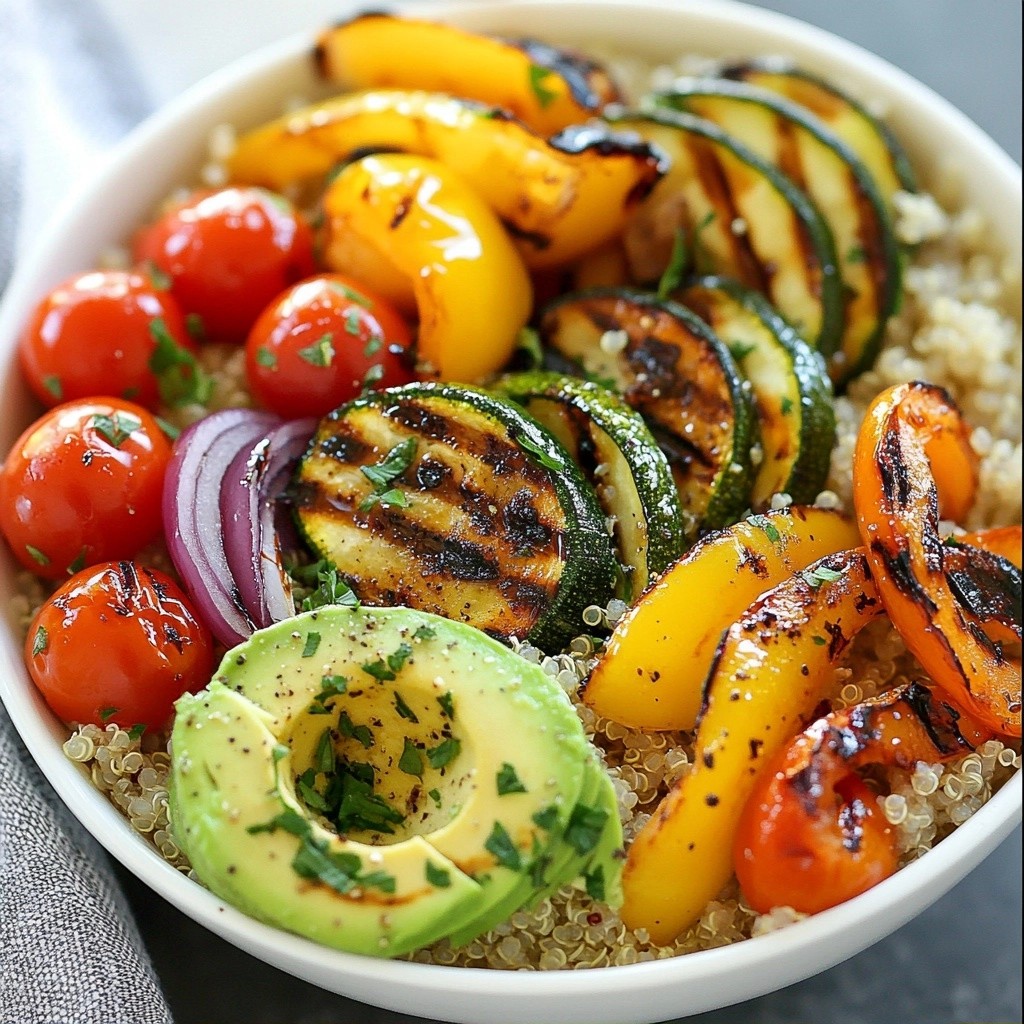 Wholesome Dinner Grilled Veggie Quinoa Bowls Delight