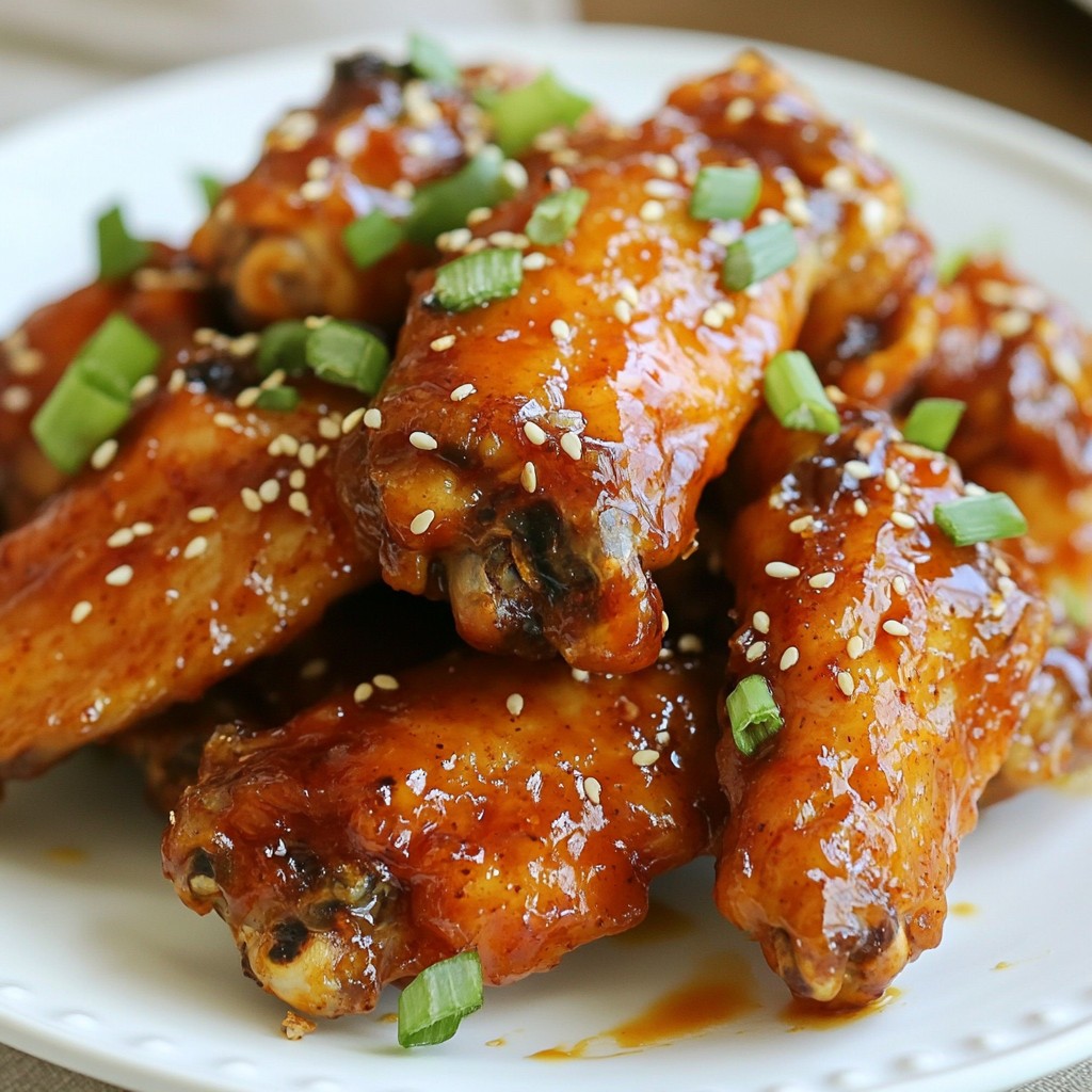 Spicy Korean BBQ Chicken Wings Flavorful and Easy Recipe