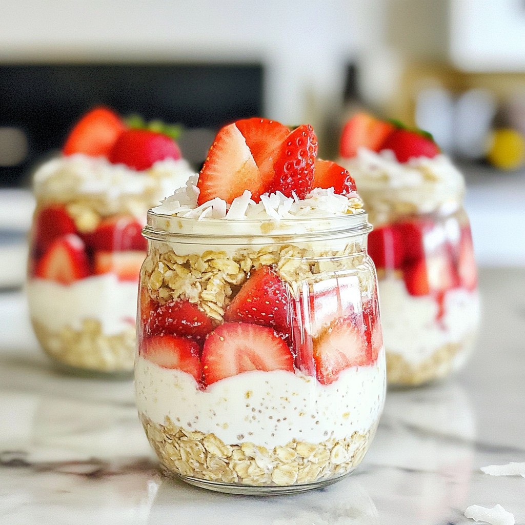 Strawberry Coconut Overnight Oats Delightful and Easy