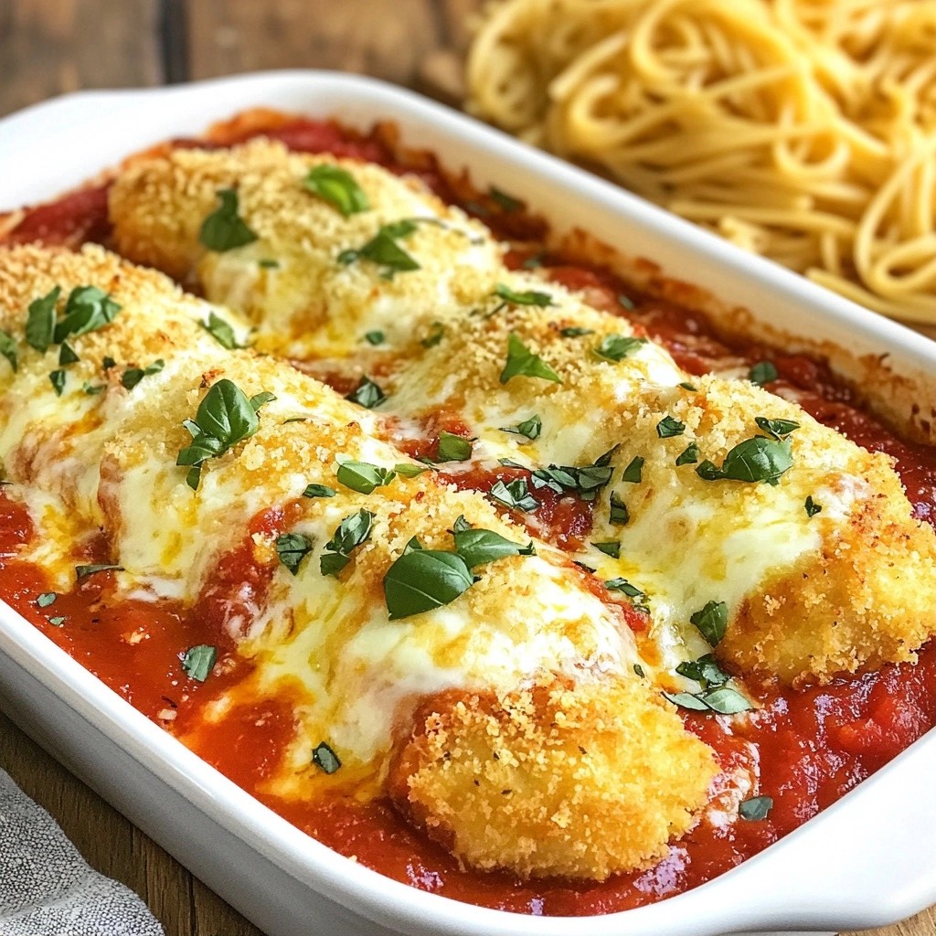 Hearty family dinner Chicken Parmesan Bake Delight