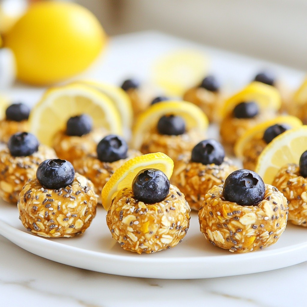 Lemon Blueberry Energy Bites Easy and Healthy Snack