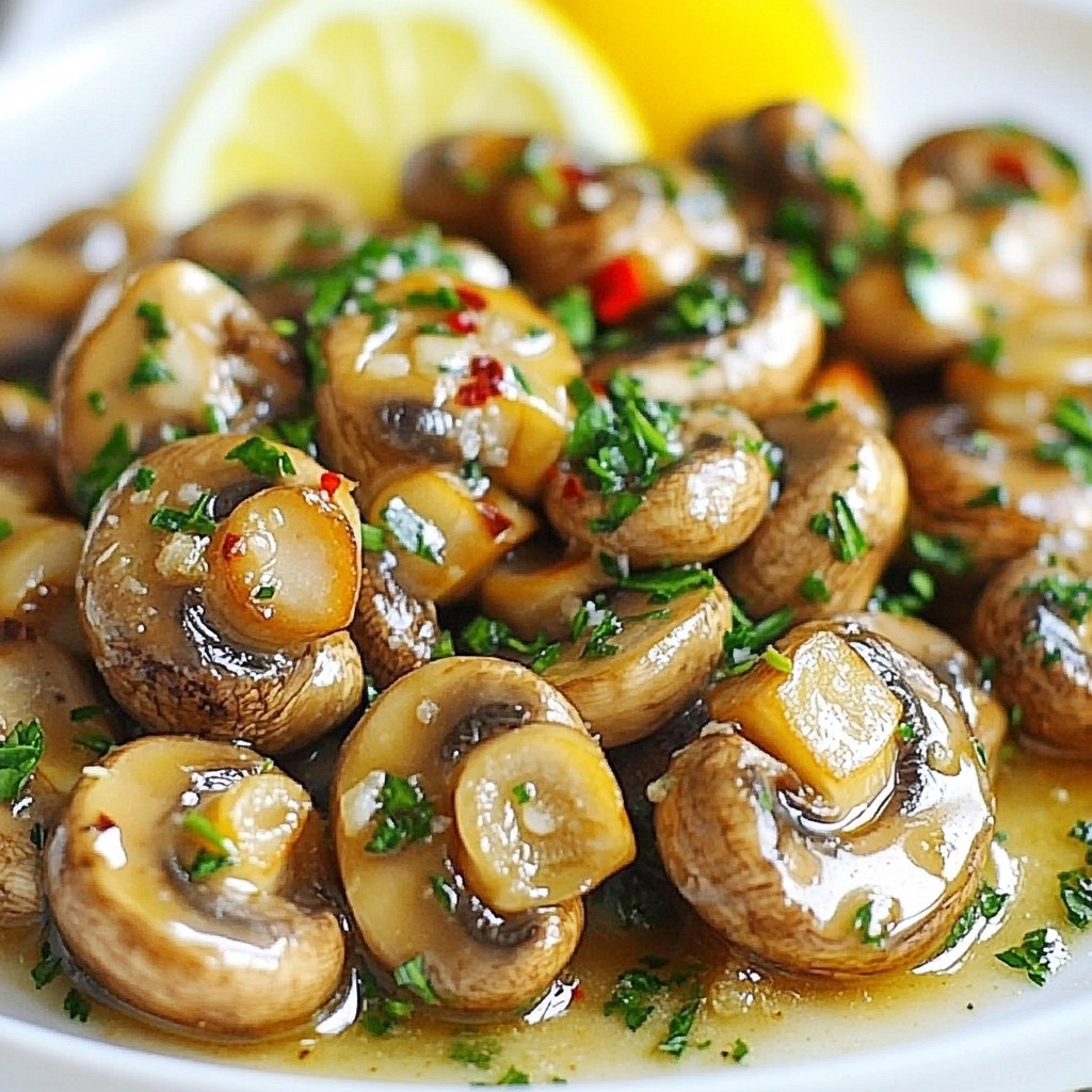 Garlic Butter Mushrooms Simple and Tasty Side Dish