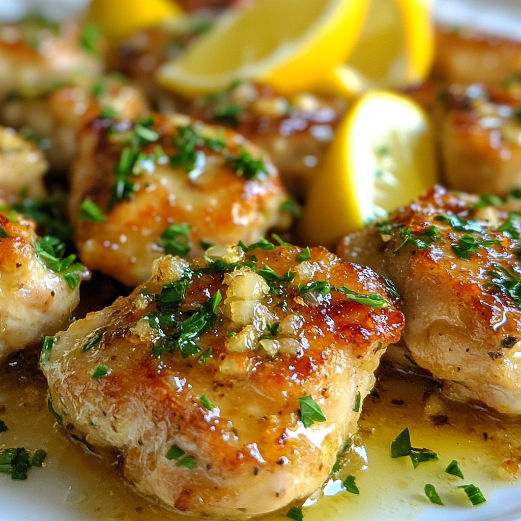 Garlic Butter Chicken Bites Juicy and Flavorful Dish