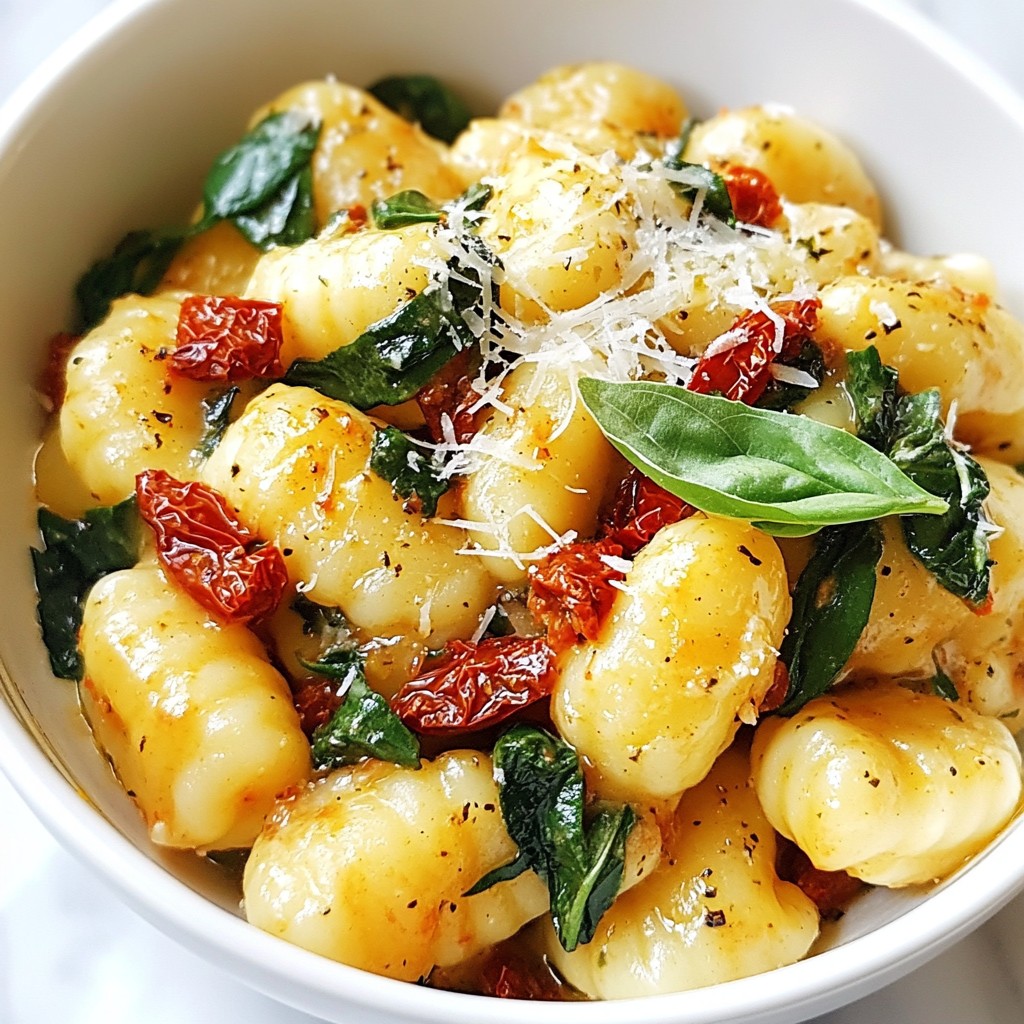 Creamy Sun-Dried Tomato Gnocchi Flavorful Delight